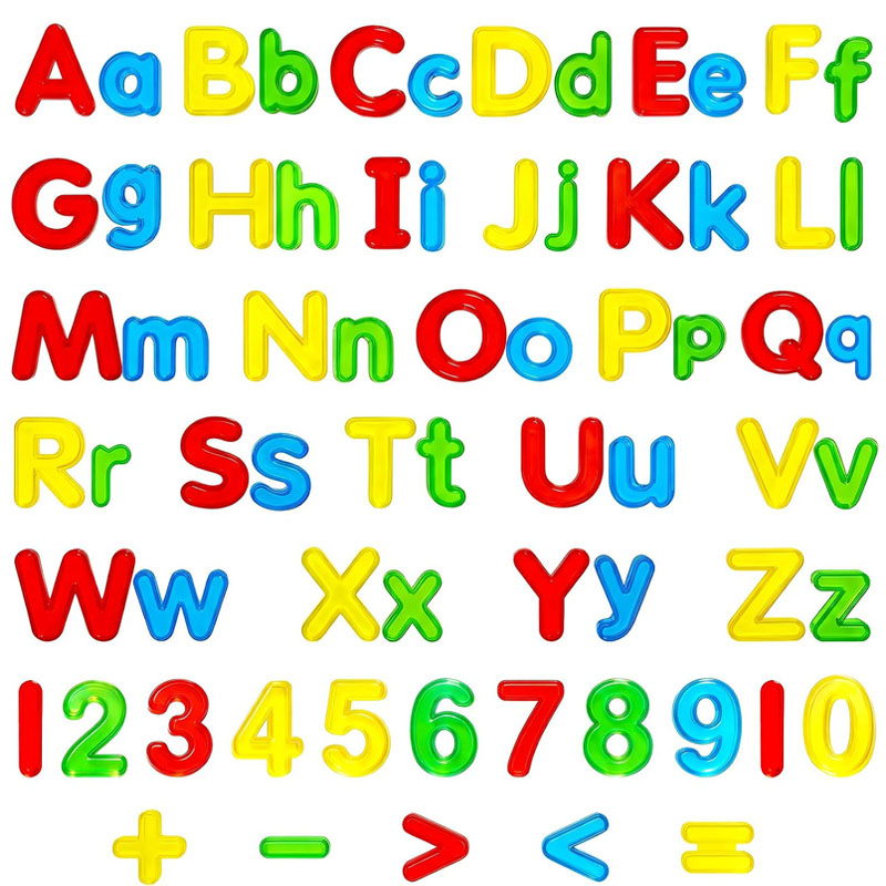Kids Education Number - Letras e Números Transparentes Maiúsculas e