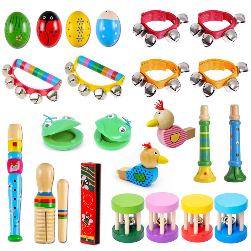 Kids Education Bell - Instrumentos Musicais de Madeira para Crianças: