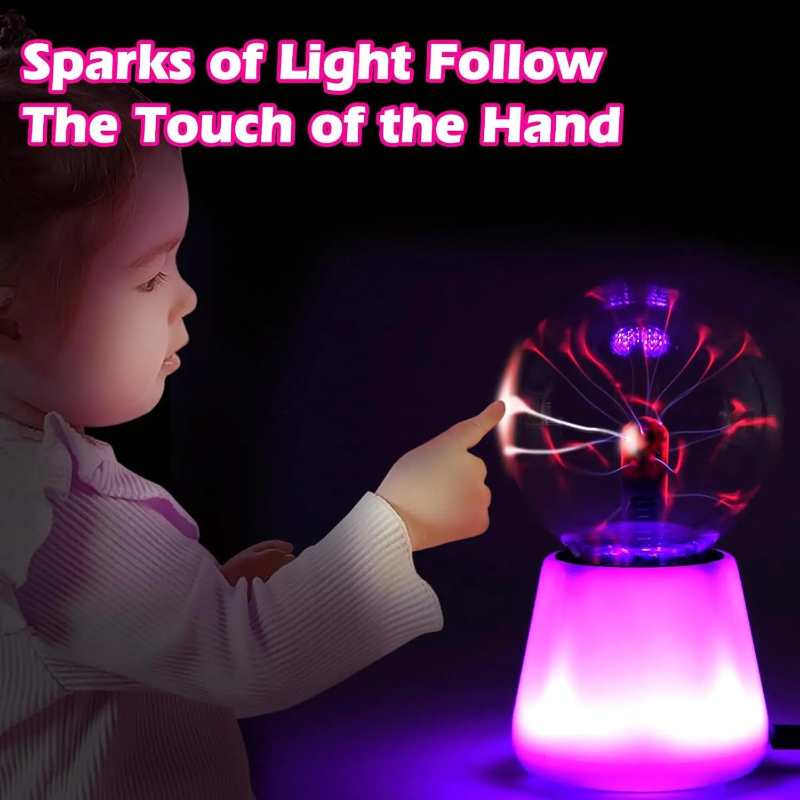 Globe Interactive Light - Lâmpada de Plasma Interativa com Toque,