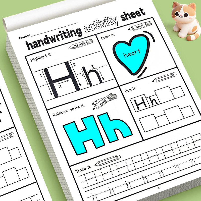 Kids Educational Workbooks - Caderno Educacional de Traçado de Letras