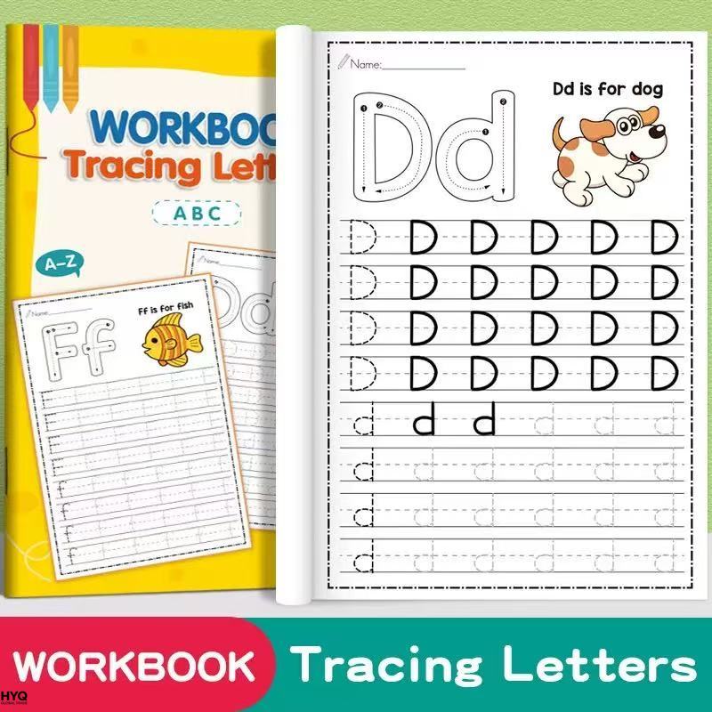 Kids Educational Workbooks - Caderno de Caligrafia Infantil com 26