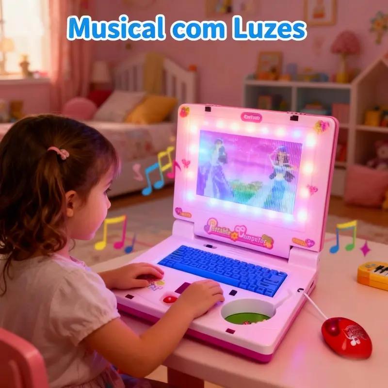 Kids Educational Workbooks - Mini Notebook Musical Portátil Integrado para