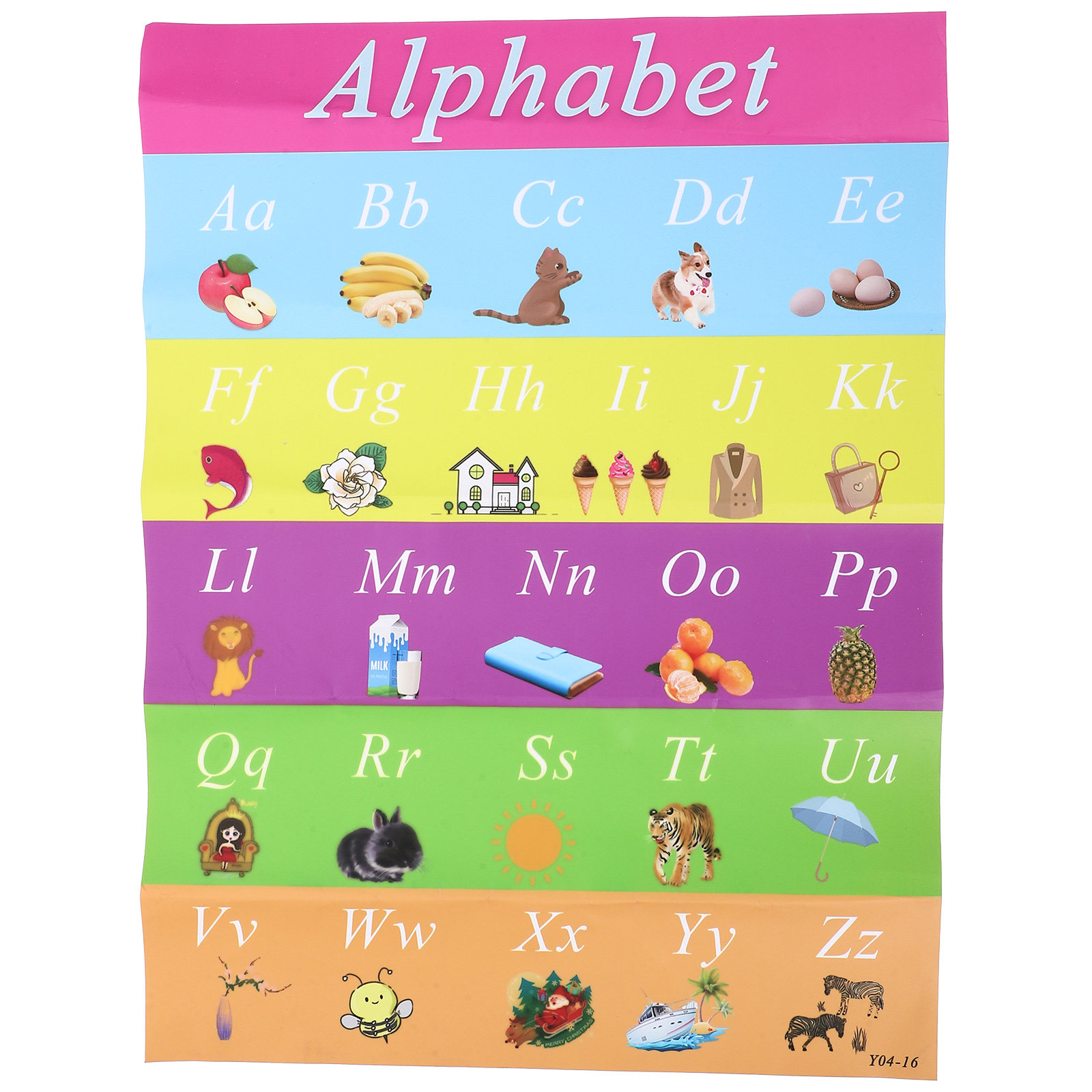 Pôster autoadesivo de alfabeto - Kids Education Charts avaliação e preço