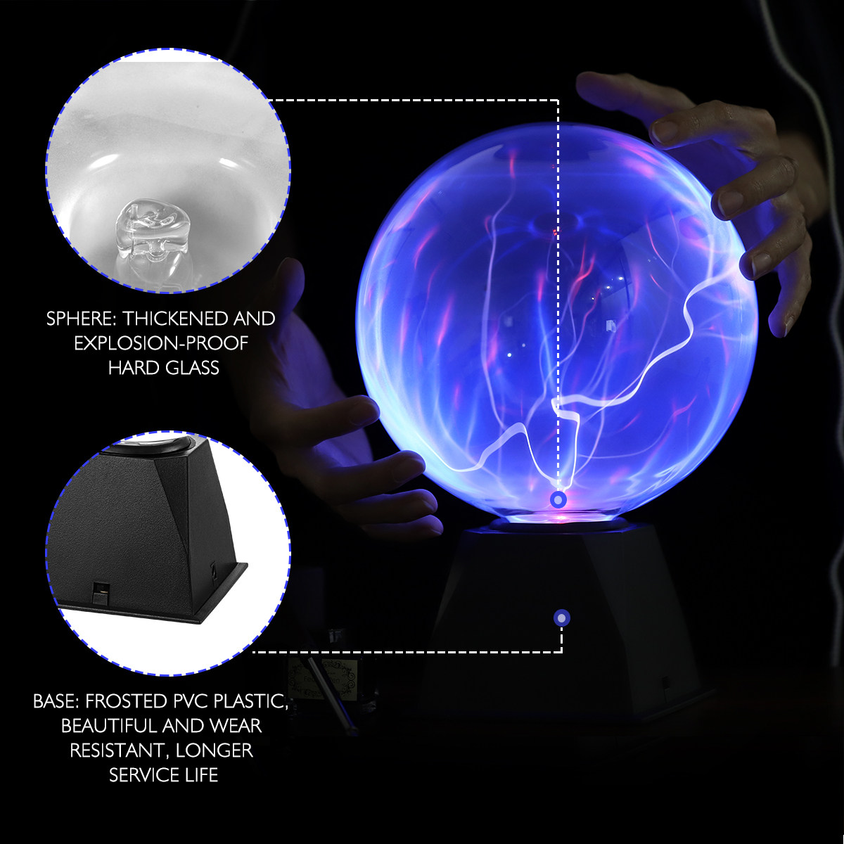 Lâmpada Globo de Plasma de 8 P - Globe Interactive Light avaliação e preço