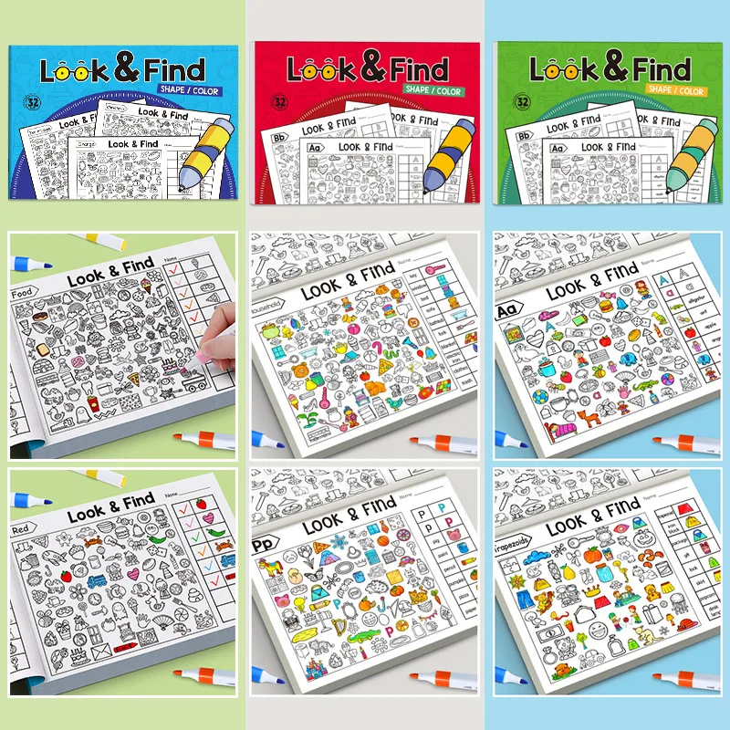 Livro de Colorir com Objetos E - Kids Educational Workbooks avaliação e preço
