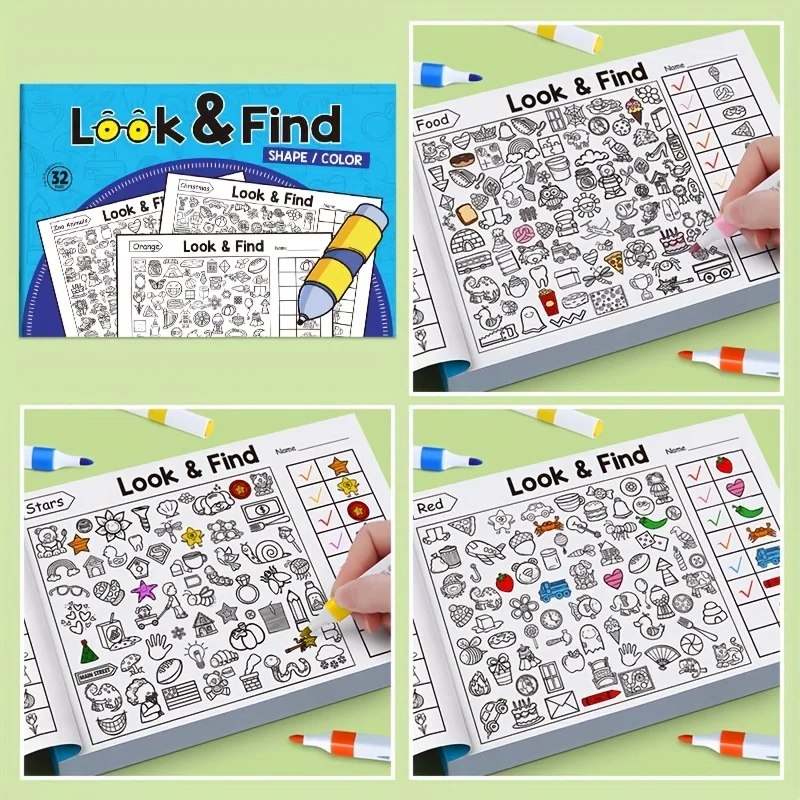 Livro de Colorir com Objetos E - Kids Educational Workbooks avaliação e preço