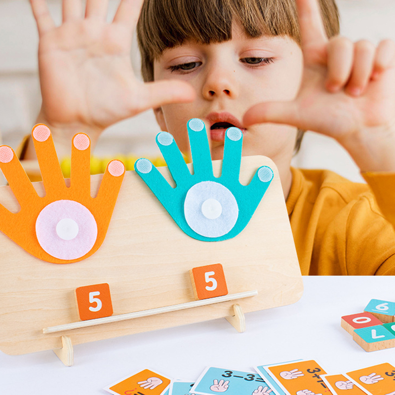 Montessori Wooden Finger Numbe - Kids Education Number avaliação e preço