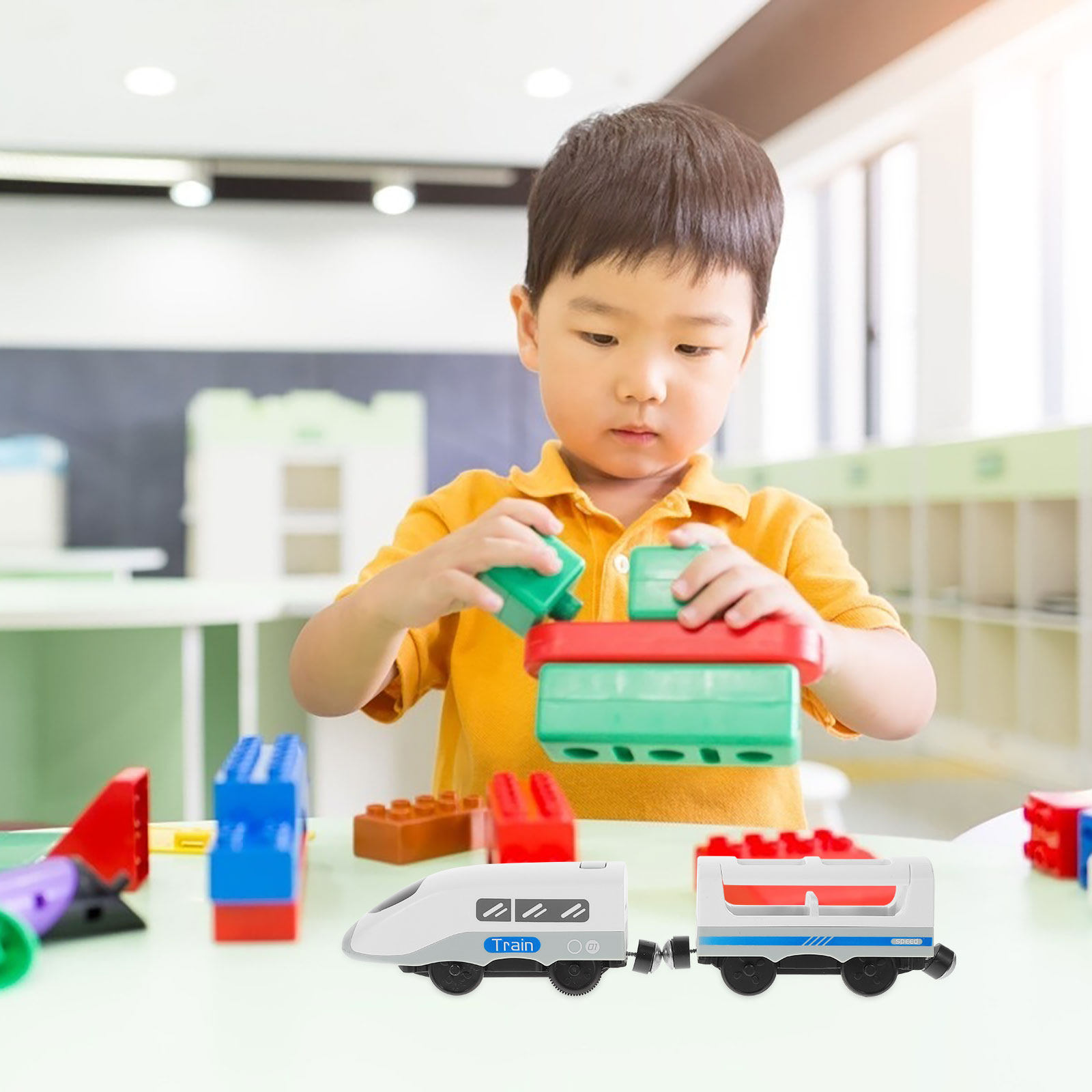 Trem Elétrico Criativo para Cr - Kids Education Fun avaliação e preço