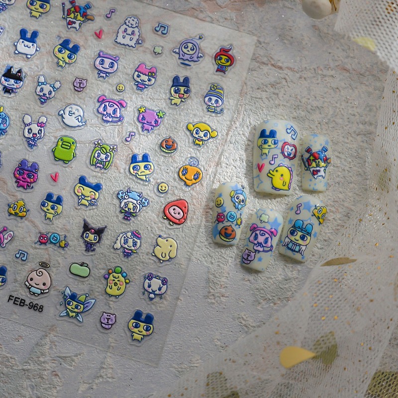 Novos Adesivos de Unha 3D em R - Bandai Model Tamagotchi avaliação e preço
