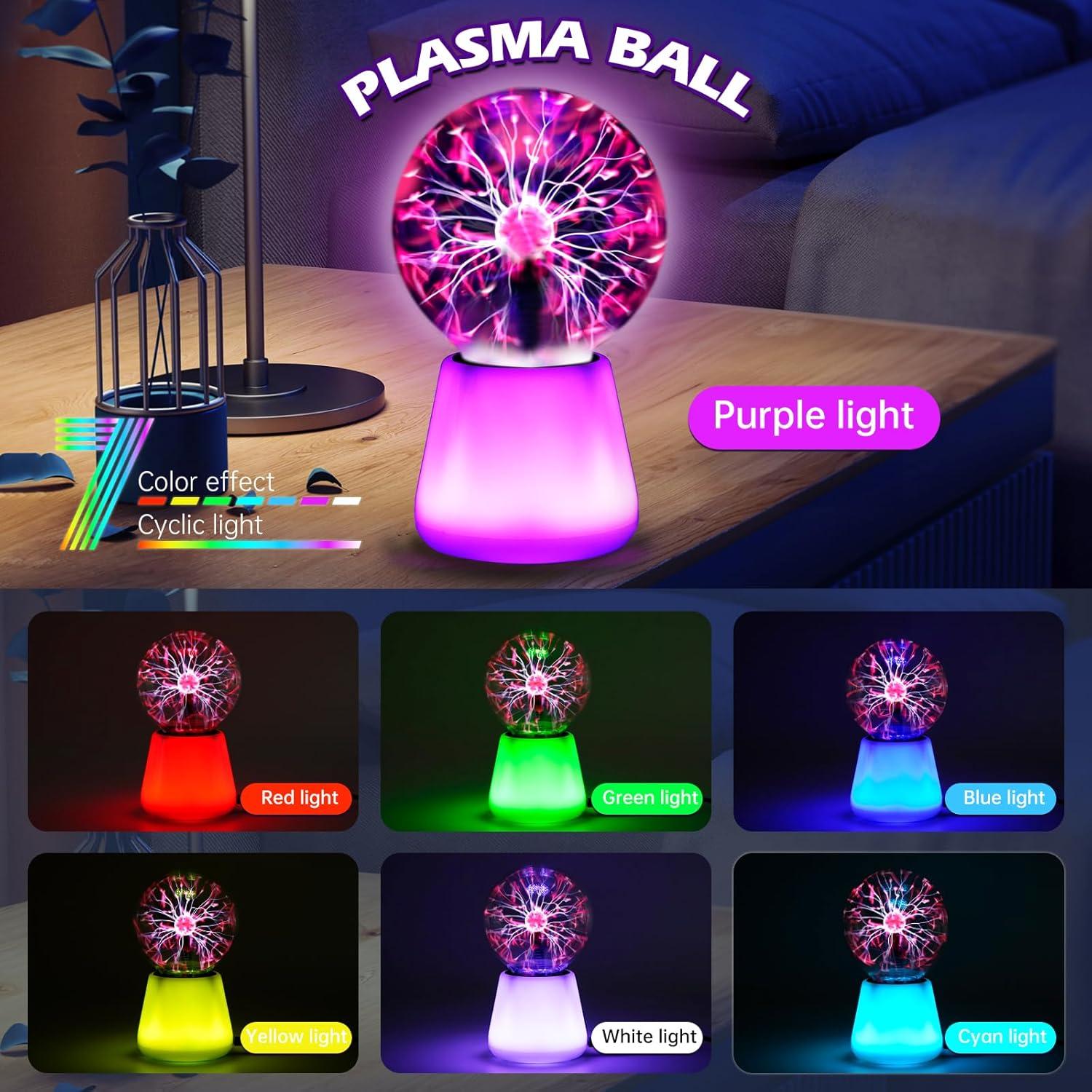 Bola de plasma lâmpada interat - Globe Interactive Light avaliação e preço